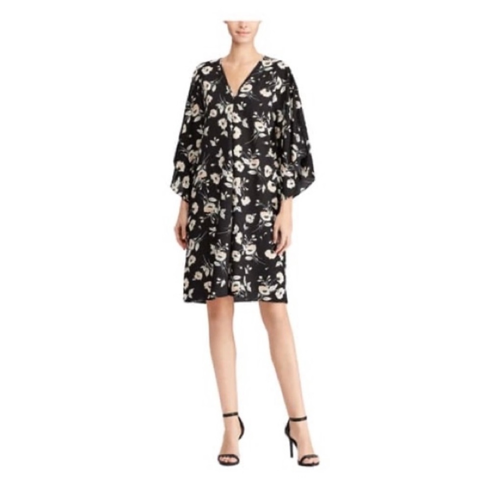 LAUREN Ralph Lauren Women’s Braedyn Black Floral Dress